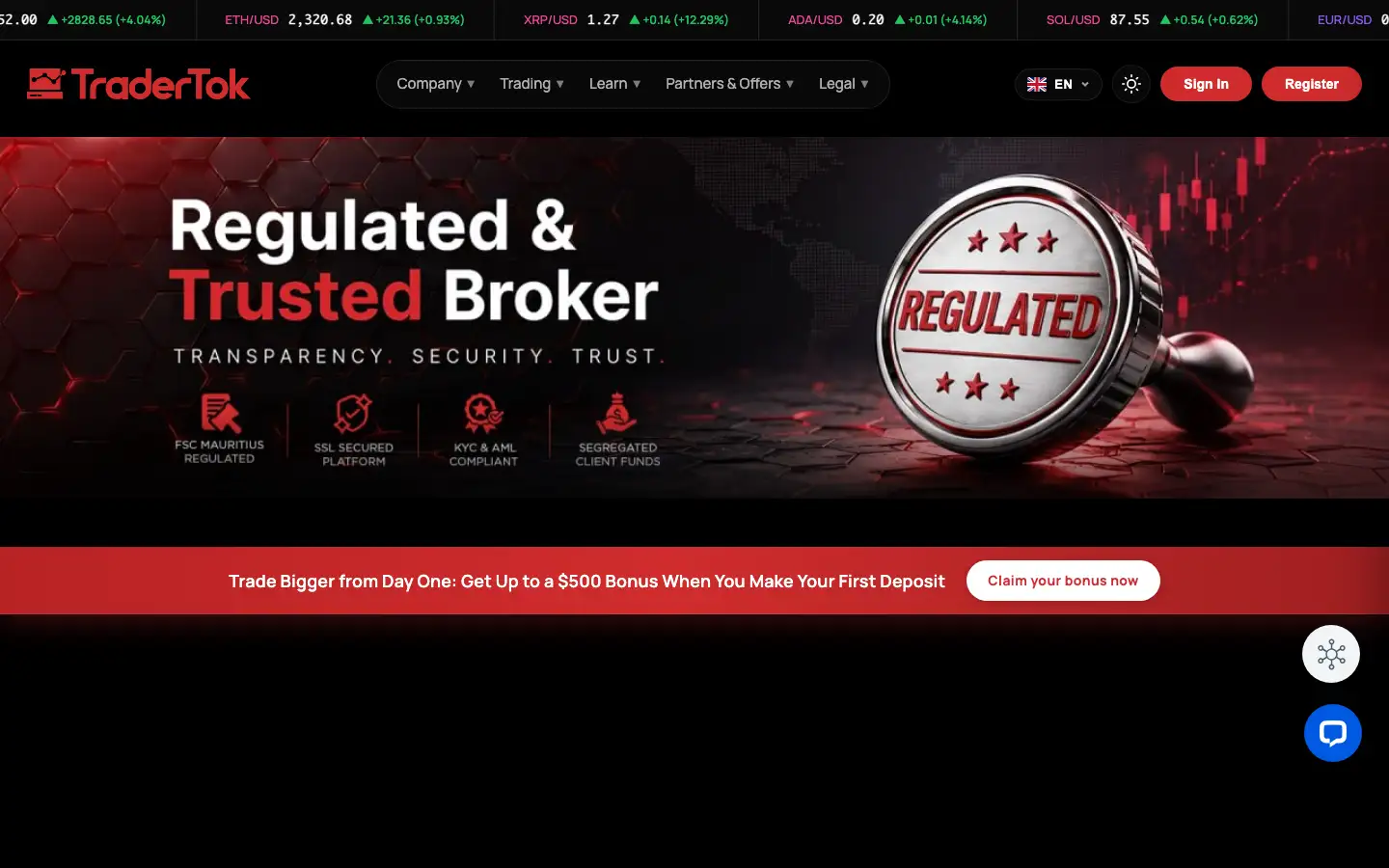 TraderTok — platform built by ArcTorque